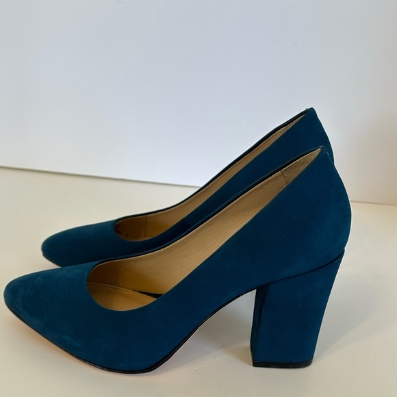 ANTONIO MELANI Blue Suede Heels - Picture 3 of 10